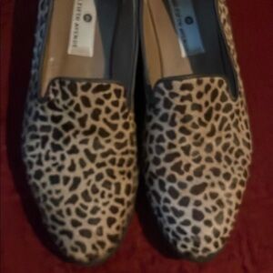 Saks Fifth Avenue Leopard Print Loafers